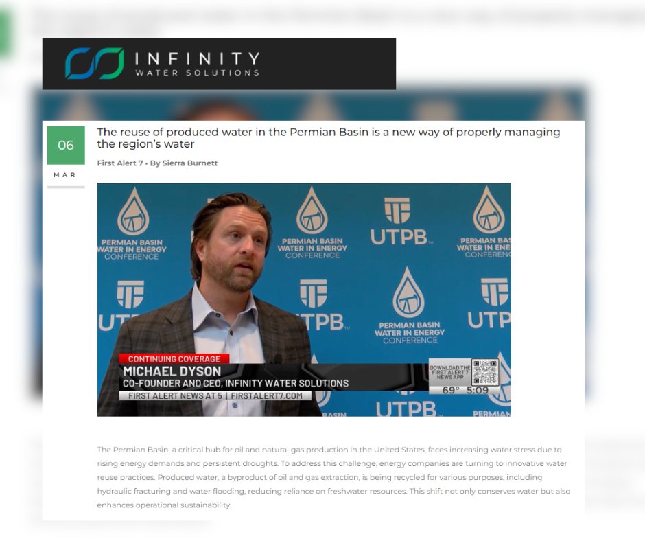 Infinity Water Solutions Pr 3 6 2025 The Reuse Of Produced Water In The Permian Basin