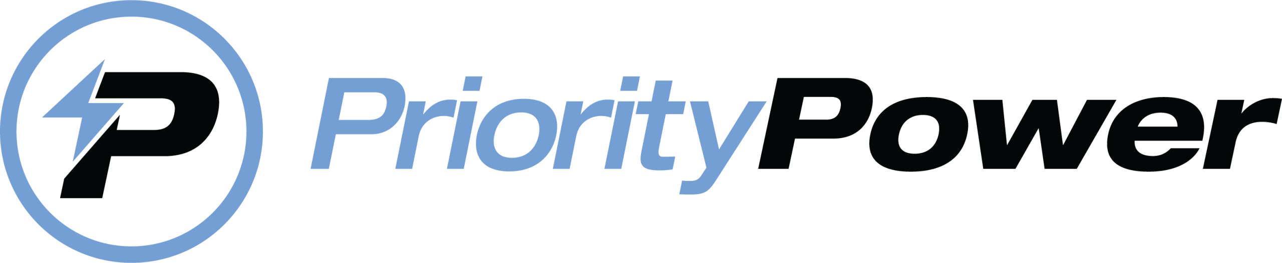Main Logo Priority Power Light Background Application